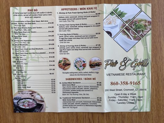 Menu photo 6 Pho & Grill Cromwell, CT