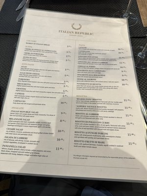 Menu photo 2 Italian Republic Lisbon, 11