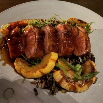 Electric Lemon - Duck entree - pretty good but didn't love the squash - New American Near Me - New York, New York