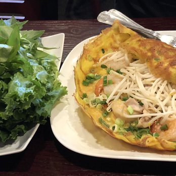 Pho 99 Authentic Vietnamese - Vietnamese savory crepe. Crisp and refreshing with a light coconut flavor and fresh herbs. Shrimp and pork on the inside. - Vietnamese Near Me - Shoreline, Washington Pho 99 Authentic Vietnamese - Vietnamese savory crepe. Crisp and refreshing with a light coconut flavor and fresh herbs. Shrimp and pork on the inside. - Vietnamese Near Me - Shoreline, Washington