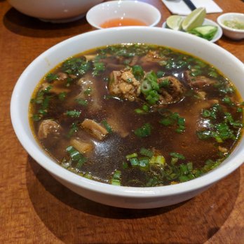 Joy Hing Bar-B-Que Noodle - Belly beef stew flat noodle soup, large - Barbeque Near Me - San Francisco, California