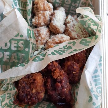 Wingstop - Bayou Bbq and Garlic Parmesan Bonless Wings (Let's not ever get rid of that bayou bbq:) - Chicken Wings Near Me - Norco, California Wingstop - Bayou Bbq and Garlic Parmesan Bonless Wings (Let's not ever get rid of that bayou bbq:) - Chicken Wings Near Me - Norco, California