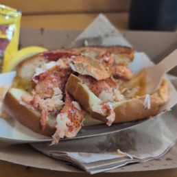 Hot buttered lobster roll Hot buttered lobster roll