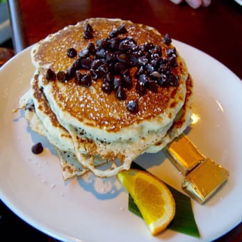 Kula Lodge - Buttermilk Pancakes with chocolate chips - Hotels Near Me - Kula, Hawaii Kula Lodge - Buttermilk Pancakes with chocolate chips - Hotels Near Me - Kula, Hawaii