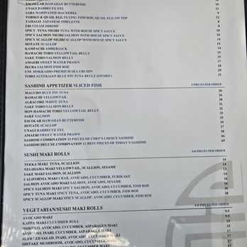 Akiko's Sushi Bar - Menu - Sushi Bars Near Me - San Francisco, California