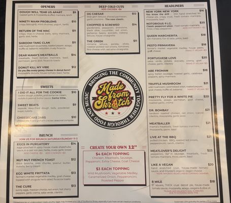 Menu photo 6 Made From Skratch Pizza Kitchen Redlands, CA Menu photo 6 Made From Skratch Pizza Kitchen Redlands, CA