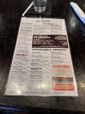 Menu photo 1 Smoked Bar & Grill Hummelstown, PA Menu photo 1 Smoked Bar & Grill Hummelstown, PA
