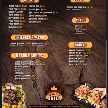 Nando Grill - Menu - Barbeque Near Me - Orlando, Florida Nando Grill - Menu - Barbeque Near Me - Orlando, Florida