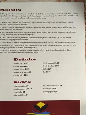 Menu photo 2 Mar y Sol Mexican Food Juneau, AK Menu photo 2 Mar y Sol Mexican Food Juneau, AK