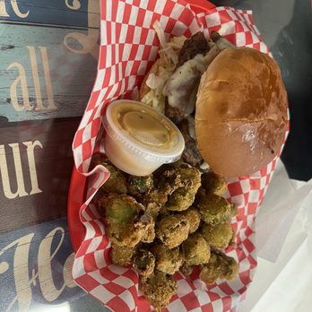 Not Just A Burger - Not just another burger with okra - Seafood Near Me - Flowood, Mississippi