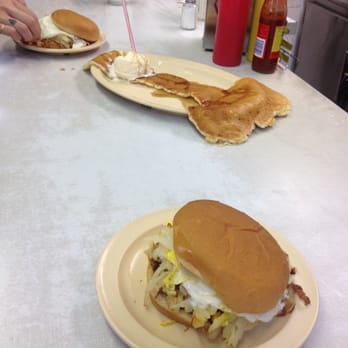 Diner Grill - Dick burger as pancake. - Diners Near Me - Chicago, Illinois Diner Grill - Dick burger as pancake. - Diners Near Me - Chicago, Illinois