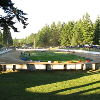 Rainier Speedway - View of the track from the hill entering the pits. - Stadiums & Arenas Near Me - Rainier, Washington Rainier Speedway - View of the track from the hill entering the pits. - Stadiums & Arenas Near Me - Rainier, Washington