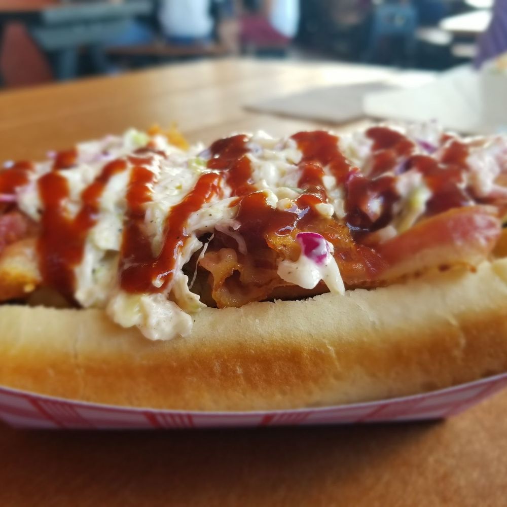 The Silo Restaurant - The Dixie Dog: it looked fantastic and tasted even better! - Hot Dogs Near Me - Lewiston, New York The Silo Restaurant - The Dixie Dog: it looked fantastic and tasted even better! - Hot Dogs Near Me - Lewiston, New York