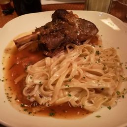 Lamb with side of pasta