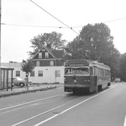 Orange Street Station - Trolley Media PA Vintage Photo Postcard 1977