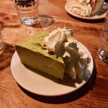Cheesecake Etc - Matcha Cheesecake with whipped cream - Desserts Near Me - Vancouver, British Columbia