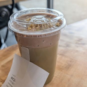SR Coffee - Iced Dubai Oat Milk Latte (D) - Cafes Near Me - Ashburn, Virginia