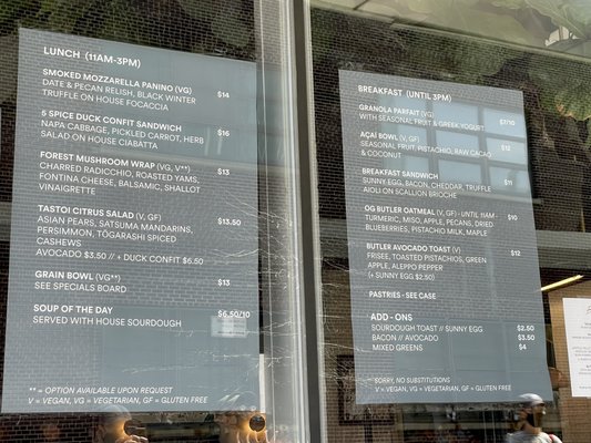 Menu photo 3 Butler Brooklyn, NY