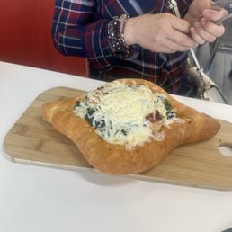 Tuscan chicken Cheese Bread