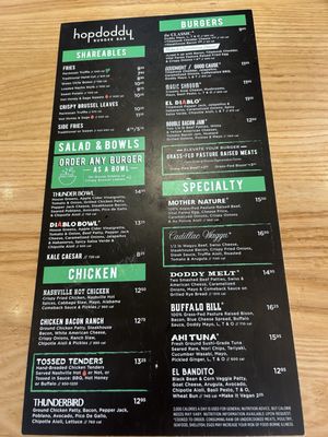 Menu photo 2 Hopdoddy Burger Bar Midland, TX Menu photo 2 Hopdoddy Burger Bar Midland, TX