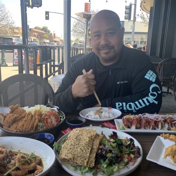 Cocoro Bistro - Big portions!! Chicken Katsu, Dragon Roll, Jumbo Prawn & Scallop, Sashimi Salad and Fried Squid - Sushi Bars Near Me - Stockton, California Cocoro Bistro - Big portions!! Chicken Katsu, Dragon Roll, Jumbo Prawn & Scallop, Sashimi Salad and Fried Squid - Sushi Bars Near Me - Stockton, California