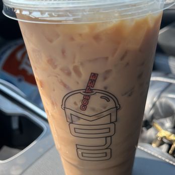 Mojo Coffee - Large Iced Milky Way with skim milk - Coffee & Tea Near Me - Georgetown, Texas
