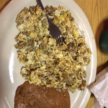 Fernandez Restaurant - Sausage and eggs plate - Mexican Near Me - Bay City, Texas Fernandez Restaurant - Sausage and eggs plate - Mexican Near Me - Bay City, Texas