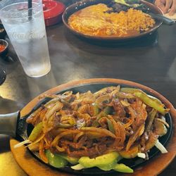 Xochimilco Tequila Bar - Steak fajitas