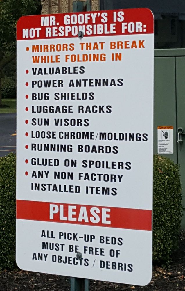 Goofy's Car Wash, Saline Roadtrippers