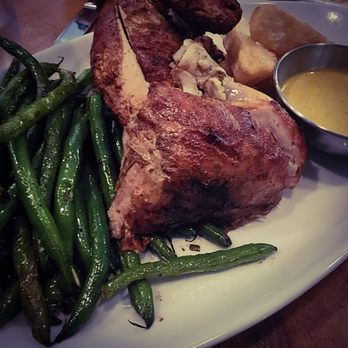 Limón - 1/2 roast chicken w/ yucca fries and green beans! - Peruvian Near Me - Oakland, California Limón - 1/2 roast chicken w/ yucca fries and green beans! - Peruvian Near Me - Oakland, California