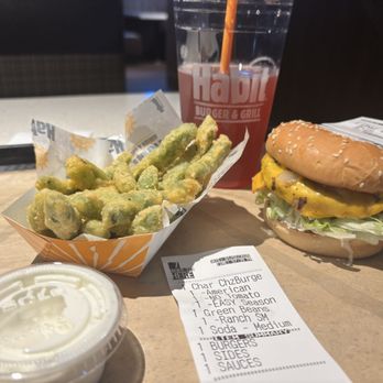 Habit Burger & Grill - Can't go wrong with the temporary green beans & cheese burger! Love the dragon fruit lemonade w/ unsweetened iced tea! - Salad Near Me - El Cajon, California Habit Burger & Grill - Can't go wrong with the temporary green beans & cheese burger! Love the dragon fruit lemonade w/ unsweetened iced tea! - Salad Near Me - El Cajon, California