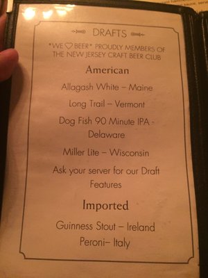 Menu photo 3 Onieals Hoboken, NJ