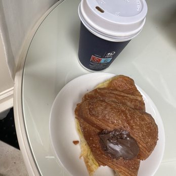 Al Theatro - My Americano and chocolate croissant to go... I already took a bite - Pizza Near Me - Venezia, VE Al Theatro - My Americano and chocolate croissant to go... I already took a bite - Pizza Near Me - Venezia, VE