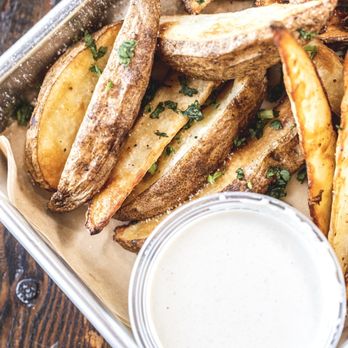 Barbonzai Lebanese Eatery - Air Fried Potato Wedges. - Lebanese Near Me - Costa Mesa, California Barbonzai Lebanese Eatery - Air Fried Potato Wedges. - Lebanese Near Me - Costa Mesa, California