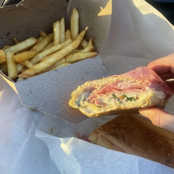 Sub Cultured - Large fry & The Hitman! - Salad Near Me - Atlantic Beach, Florida