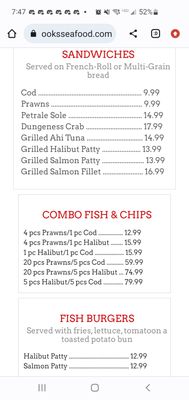 Menu photo 2 Cook's Seafood Menlo Park, CA