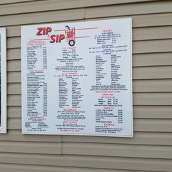 Zip and Sip - Hart Street - Menu