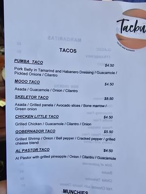 Menu photo 3 Tacburg Whittier, CA