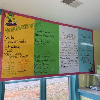 Wakeboard Willie's - the menu of the restaurant - Ice Cream & Frozen Yogurt Near Me - Littleton, North Carolina Wakeboard Willie's - the menu of the restaurant - Ice Cream & Frozen Yogurt Near Me - Littleton, North Carolina