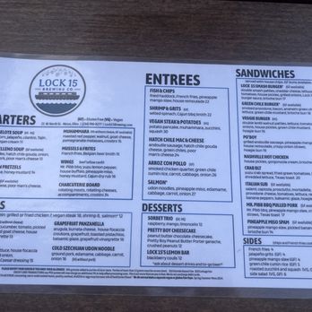 Lock 15 Brewing Co. - Seasonal food menu - Brewpubs Near Me - Akron, Ohio