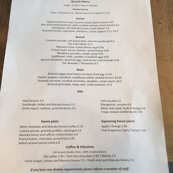 Manuka Kitchen - Menu - Modern European Near Me - London, XGL Manuka Kitchen - Menu - Modern European Near Me - London, XGL