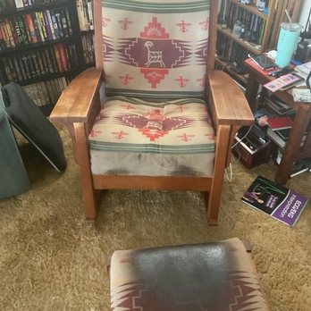 Furniture & Repairs - My old sad beloved rocker after decades of use. - Furniture Reupholstery Near Me - Chatsworth, California Furniture & Repairs - My old sad beloved rocker after decades of use. - Furniture Reupholstery Near Me - Chatsworth, California