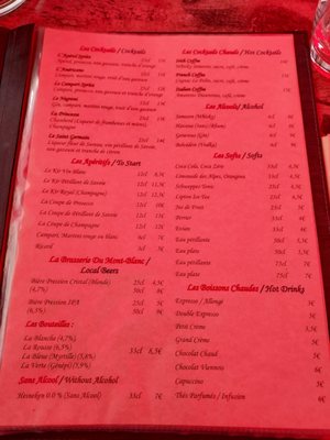 Menu photo 1 Chez Constant Chamonix-Mont-Blanc, 74