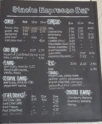 Menu photo 6 Stacks Espresso Bar Albany, NY
