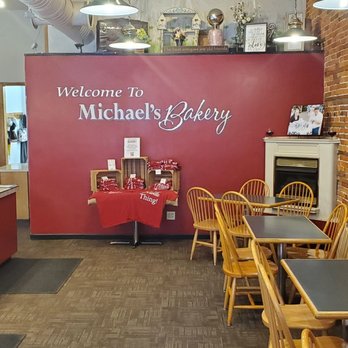 Michael's Bakery - Inside counter and seating area. - Donuts Near Me - Orrville, Ohio Michael's Bakery - Inside counter and seating area. - Donuts Near Me - Orrville, Ohio