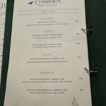 Corbeaux Wine & Tea House - Cocktails - Wine Bars Near Me - Temecula, California