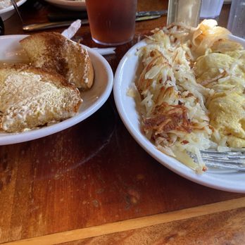 Frank's Diner - French toast Denver omelette with hash browns - Diners Near Me - Spokane, Washington