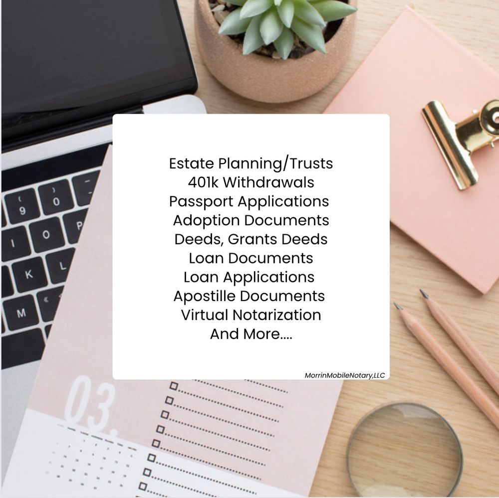 MORRIN MOBILE NOTARY Updated October 2024 Philadelphia