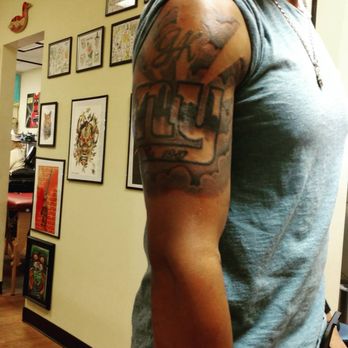 Golden Anchor Tattoo - I love how my tattoo came out. - Tattoo Near Me - Atlanta, Georgia