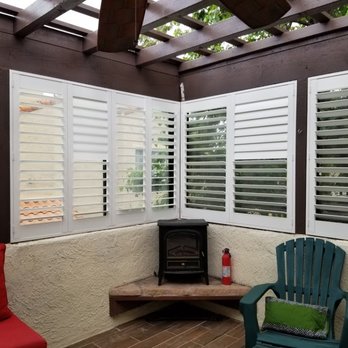 Superior View Window Fashions - Patio shutters corner - Shades & Blinds Near Me Superior View Window Fashions - Patio shutters corner - Shades & Blinds Near Me